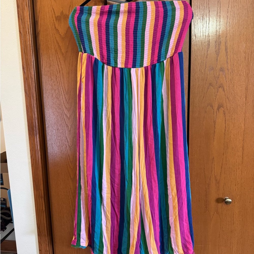 Torrid Vibrant Striped Swim Coverup